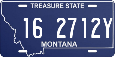 MT license plate 162712Y