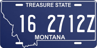 MT license plate 162712Z