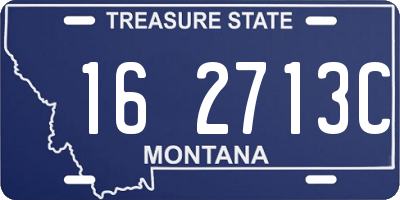 MT license plate 162713C