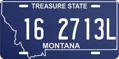MT license plate 162713L