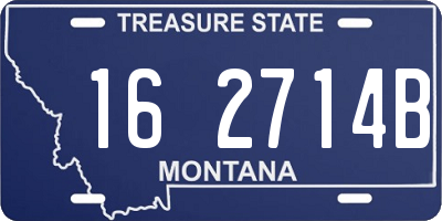 MT license plate 162714B