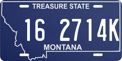 MT license plate 162714K