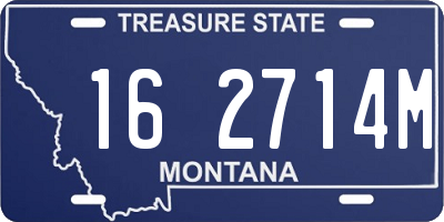 MT license plate 162714M