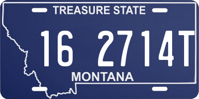 MT license plate 162714T