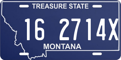 MT license plate 162714X