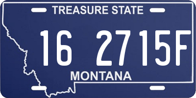 MT license plate 162715F