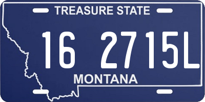 MT license plate 162715L