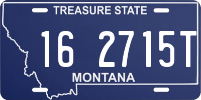 MT license plate 162715T