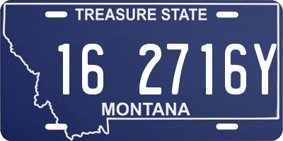 MT license plate 162716Y