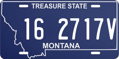 MT license plate 162717V