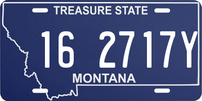 MT license plate 162717Y