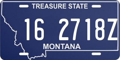 MT license plate 162718Z