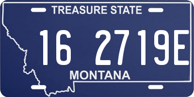 MT license plate 162719E