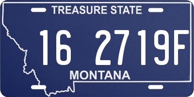 MT license plate 162719F