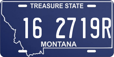 MT license plate 162719R