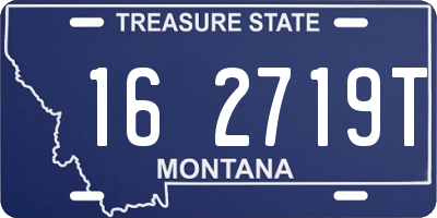 MT license plate 162719T