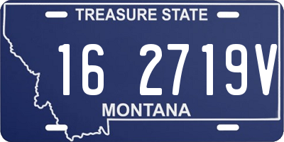 MT license plate 162719V