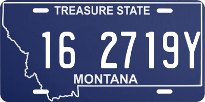 MT license plate 162719Y