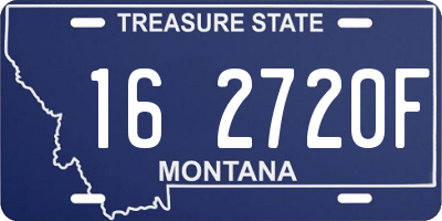 MT license plate 162720F