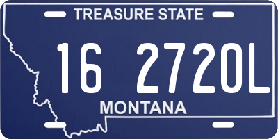 MT license plate 162720L
