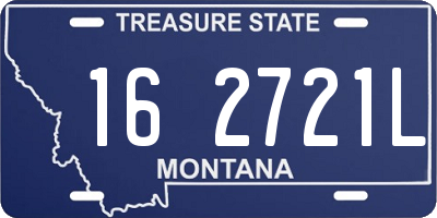 MT license plate 162721L
