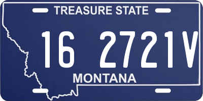 MT license plate 162721V