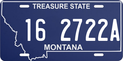 MT license plate 162722A