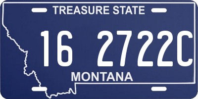 MT license plate 162722C