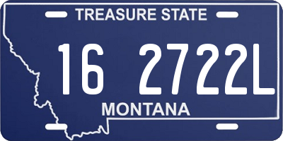 MT license plate 162722L