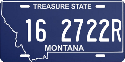 MT license plate 162722R