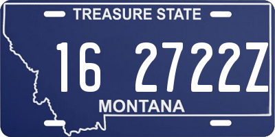 MT license plate 162722Z