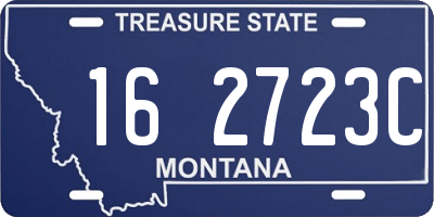 MT license plate 162723C
