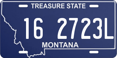 MT license plate 162723L