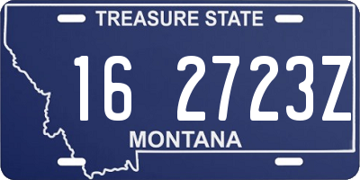 MT license plate 162723Z