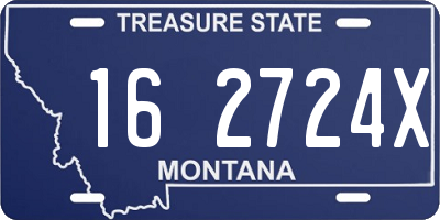 MT license plate 162724X