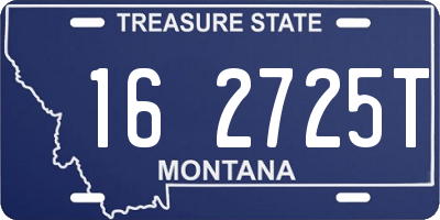MT license plate 162725T