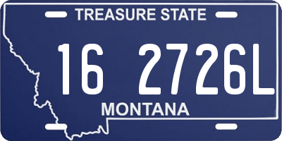 MT license plate 162726L