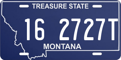 MT license plate 162727T