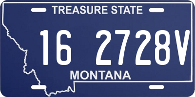 MT license plate 162728V