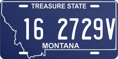 MT license plate 162729V