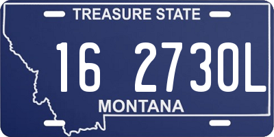 MT license plate 162730L