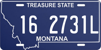MT license plate 162731L