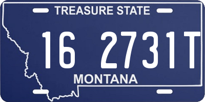 MT license plate 162731T