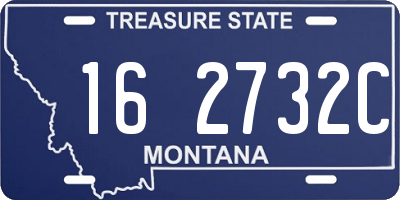 MT license plate 162732C