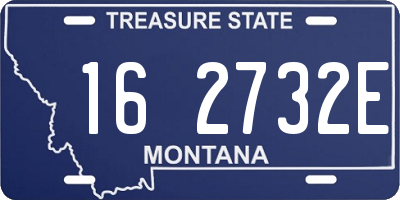 MT license plate 162732E