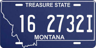 MT license plate 162732I