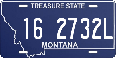 MT license plate 162732L