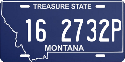 MT license plate 162732P
