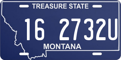MT license plate 162732U