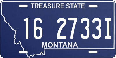 MT license plate 162733I